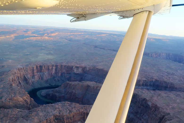 Sorvolando l'Antelope Canyon