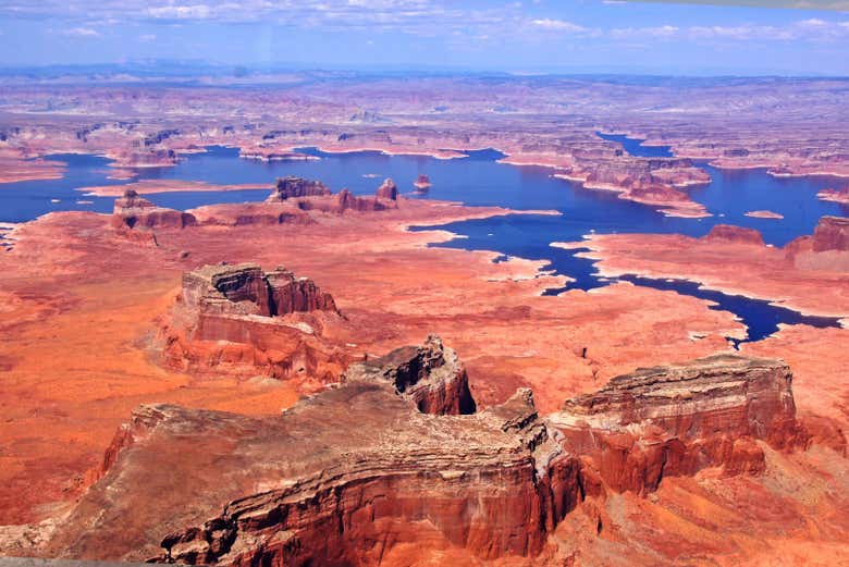 La vista aerea sul canyon